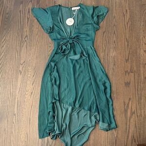 HI LO TIE FRONT DRESS